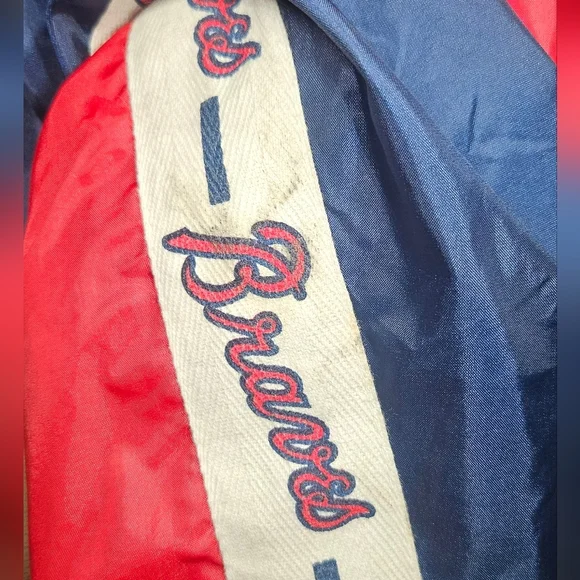 Vintage Braves Windbreaker Fans Gear XL MLB See Description B8